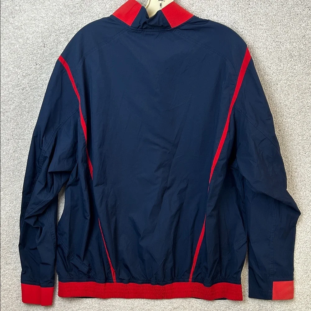 Nike OLE MISS REBELS Windbreaker Anorak Jacket 1/2 Zip Pullover L